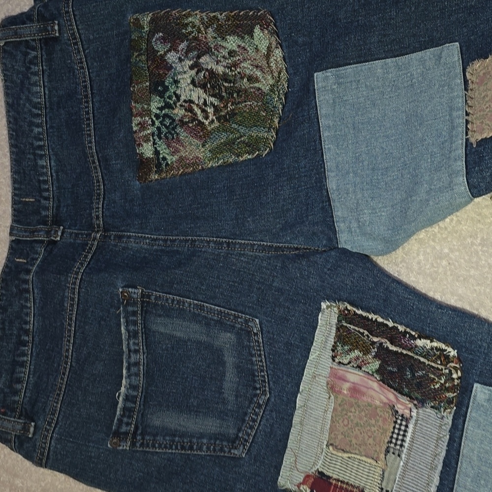 Free People Patchwork Skinny Jeans - Picture 12 of 12